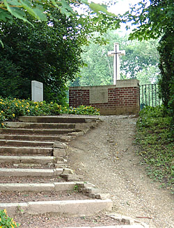 Entrance steps to Devonshire Cemetery.