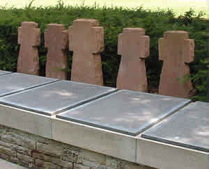 Communal grave at Fricourt 
			German Cemetery on the Somme battlefield.