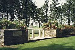 View of Hawthorn Ridge Cemetery in Beaumont Hamel