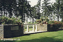 View of Hawthorn Ridge Cemetery No. 2 in Newfoundland Memorial Park.