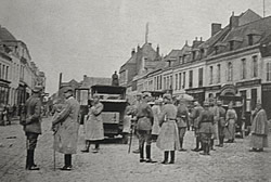 German Kaiser Wilhelm II in Bapaume, September 1914.