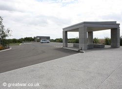 Parking and picnic area at the Australian Corps Memorial Park.