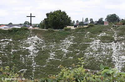 Looking across the diameter of Lochnagar Crater from south to north.