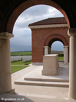 Stone of Remembrance at London Road Cemetery and Extension.