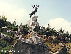 Newfoundland Caribou Memorial at Newfoundland Park, Beaumont-Hamel, on the Somme battlefield in France. Newfoundland Caribou Memorial at Newfoundland Park, Beaumont-Hamel, Somme battlefield in France.
