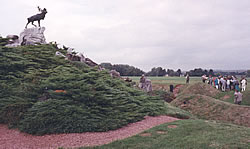 View of Caribou memorial, Newfoundland Park, Beaumont Hamel