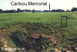 View from the German Front Line trench at Y-Ravine