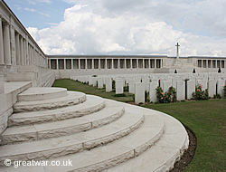 View from the south boundary wall towards the Great Cross and some of the 2,700 graves.