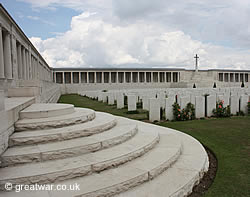 View from the south boundary wall towards the Great Cross and some of the 2,700 graves.