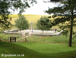 Railway Hollow Cemetery near Serre on the Somme battlefield.