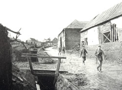 German troops in Thiepval village in 1915.