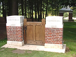 Entrance to Sheffield Memorial Park