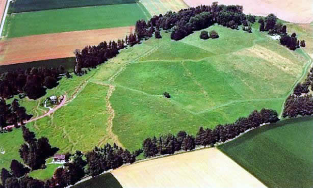 Aerial view of Newfoundland Memorial Park, Beaumont Hamel