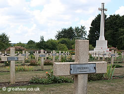 French graves at the Anglo-British cemetery.