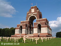 Thiepval Memorial to the Missing, Somme battlefield.