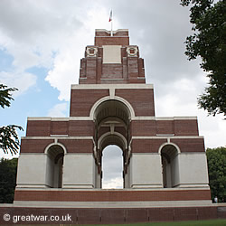 Thiepval Memorial from the south side.