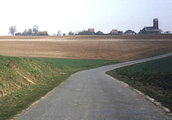 Trench line at Thiepval on the Somme battlefields.