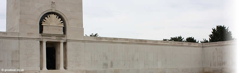 Villers-Bretonneux Australian Memorial to the Missing, Somme battlefields, France.