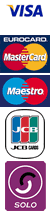 Visa, MasterCard, Maestro, JCB & Solo cards accepted