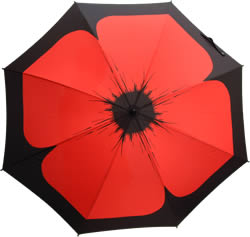 View of the cover of the golf Poppy Umbrella