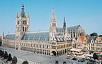 Tourist Office in the Cloth Hall, Ypres - Ieper.