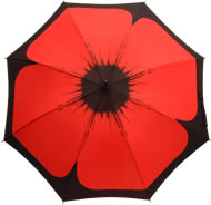 View of the cover of the standard Poppy Umbrella