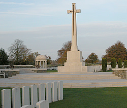 Bedford House Cemetery, south of Ypres.