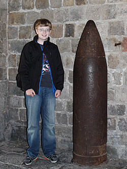 Shell from a German 42cm gun called Big Bertha by the troops.
