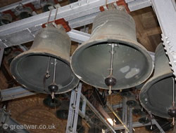 Carillon bells in the Belfry, Cloth Hall, Ypres/Ieper.