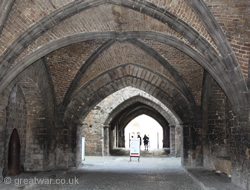 Donkerpoort passage at the Cloth Hall, Ypres/Ieper.