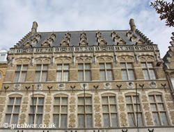 Façade of the Kasselrij Building in Ieper/Ypres.