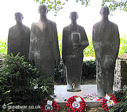 The four mourning soldiers by Emil Krieger.