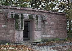 Entrance to the Langemark German Cemetery.