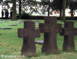 Langemark cemetery in the Ypres Salient.