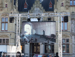 Live projection screen in Ypres