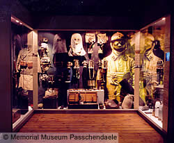 Displays at the Memorial Museum Passchendaele 1917