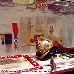 Display at the Memorial Museum Passchendaele 1917