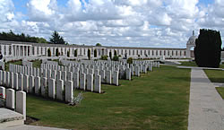 Span of the Tyne Cot Memorial wall.