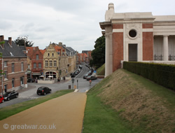 Ramp access to the ramparts near the Menin Gate Memorial, Ypres.