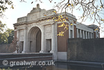 The Menin Gate Memorial to the Missing, Ypres, Belgium.