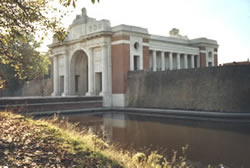 The Menin Gate Memorial to the Missing in Ypres.