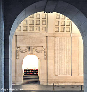 South stairway of the Menin Gate