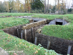 Replica trenches at Memorial Museum Passchendaele, Zonnebeke