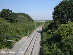 Railway cutting with Hill 60.