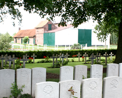 Remi Quaghebeur Farm at Lijssenthoek Military Cemetery, Poperinge.