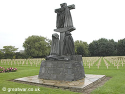 Calvary sculpture at the St Charles de Potyze French cemetery.