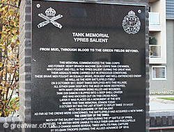 The Tank Memorial, Poelkapelle.