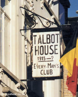 Sign at the front door of Talbot House (Toc H).