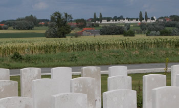 Tyne Cot looking from Dochy Farm.