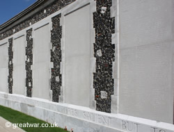 Tyne Cot Memorial name panels.
